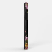 Meisjesgepersonaliseerde roze pony Floral Case-Mate iPhone Case (Achterkant/rechts)