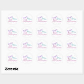 MeisjesGezegde Ronde Sticker (Vel)