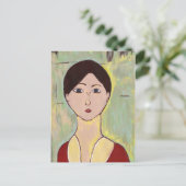 Meisjesgezicht na Matisse Briefkaart (Staand voorkant)