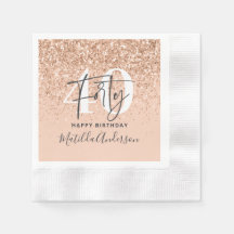 Meisjesglitter gladde moderne 40e verjaardag