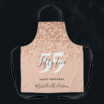 Meisjesglitter sappe moderne verjaardagsdag schort<br><div class="desc">Meisjesglitter ontleent modern verjaardagsschort. Deel van een collectie. verander de leeftijd om je kans aan te passen</div>