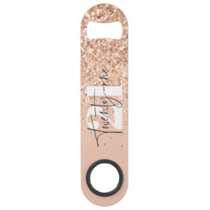 Meisjesglitter sparkle moderne 21e verjaardag  speed flessenopener