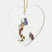 Meisjesgolfer Keramisch Ornament (Links)