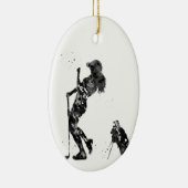 Meisjesgolfer Keramisch Ornament (Rechts)
