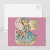  meisjesgroet briefkaart (Voorkant / Achterkant)