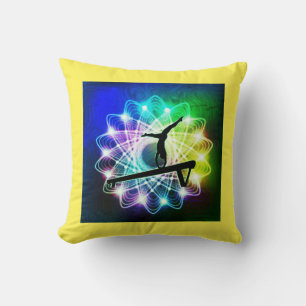 Meisjesgymnastiek Balans Aangepaste naam Pillow Kussen