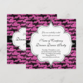 Meisjeshaaien Hot Pink Kaart (Voorkant / Achterkant)