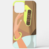 Meisjeshand die de alarmklok aandrukt Case-Mate iPhone case (Achterkant)