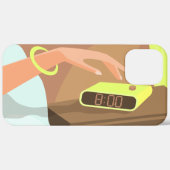 Meisjeshand die de alarmklok aandrukt Case-Mate iPhone case (Achterkant / Rechts)