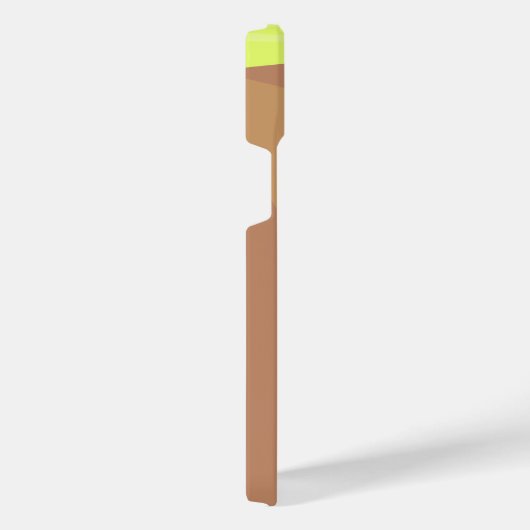 Meisjeshand die de alarmklok aandrukt iPhone hoesje (Rechterkant)