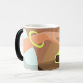 Meisjeshand die de alarmklok aandrukt magische mok (Voorkant links)