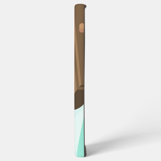 Meisjeshand die de alarmklok aandrukt samsung galaxy hoesje (Linkerkant)