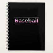 Meisjeshonkbal - Roze Geometrische Typografie Planner (Voorkant)