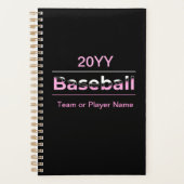 Meisjeshonkbal - Roze Geometrische Typografie Planner (Voorkant)