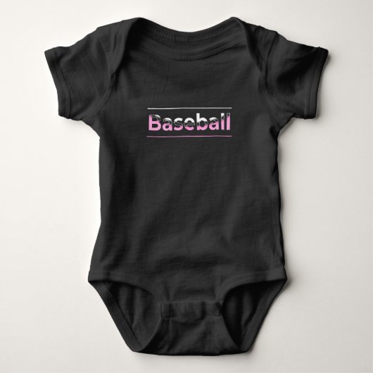 Meisjeshonkbal - Roze Geometrische Typografie Romper (Voorkant)