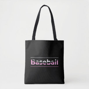 Meisjeshonkbal - Roze Geometrische Typografie Tote Bag