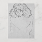 Meisjeshoofd van Gustav Klimt Briefkaart (Voorkant)