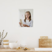Meisjeshoudersmodel voor wervelkolom in dokterskan poster (Keuken)