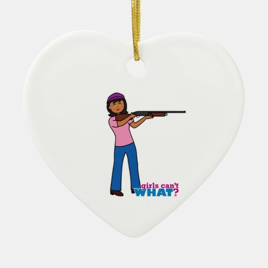 Meisjesjacht Keramisch Ornament (Voorkant)