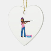 Meisjesjacht Keramisch Ornament (Links)