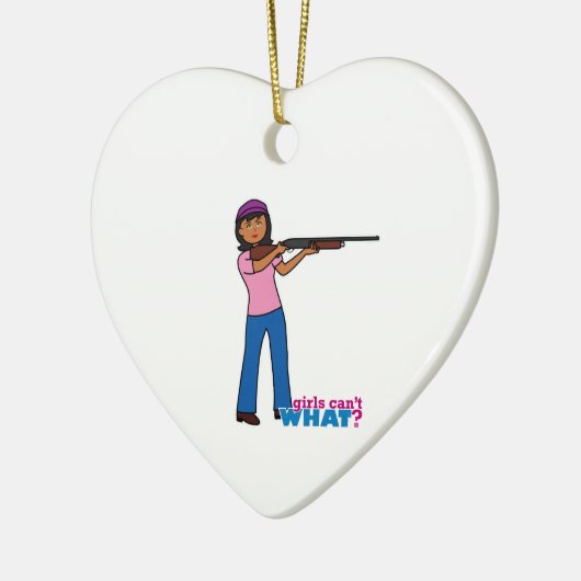 Meisjesjacht Keramisch Ornament (Links)