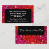 Meisjesjongen Glitter Professional Hair Make-up Ar Visitekaartje (Voorkant / Achterkant)