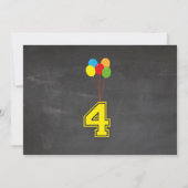 Meisjesjongens met vier vierde foto kaart (Achterkant)