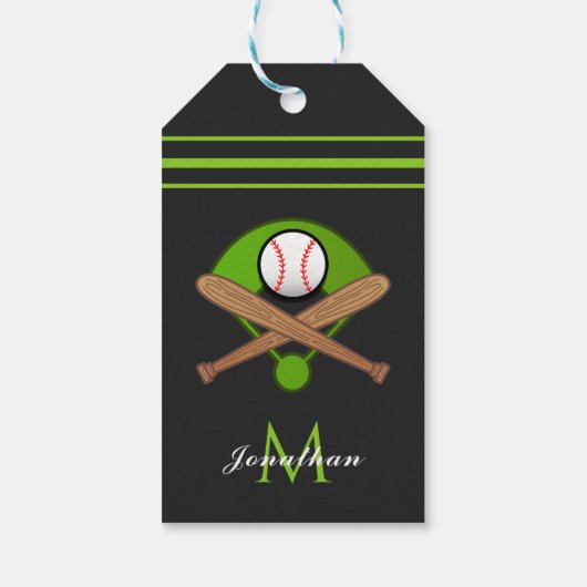 Meisjesjongens Softball Team Naam Aangepaste tekst Cadeaulabel (Achterkant)