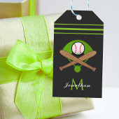 Meisjesjongens Softball Team Naam Aangepaste tekst Cadeaulabel