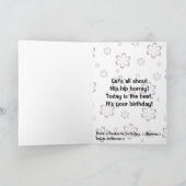 Meisjeskaartje - Butterflies en Flowers Kaart (Binnen)