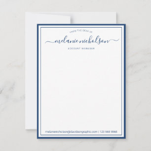 Meisjeskalligrafie van het bureau van de zeegrens bedankkaart