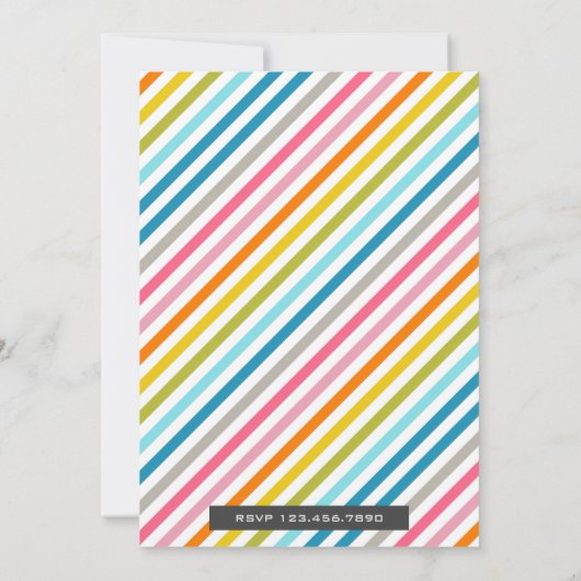 Meisjeskamp uit uitnodiging voor Birthday (Achterkant)