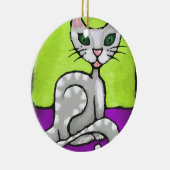 meisjeskat keramisch ornament (Rechts)