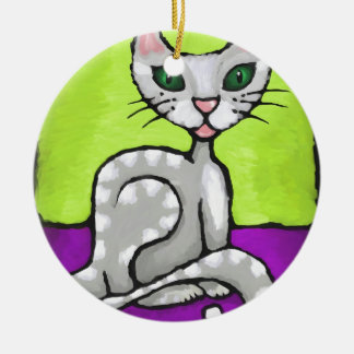 meisjeskat keramisch ornament