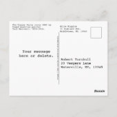 Meisjeskatjes en retrieverhond drinken melk briefkaart (Achterkant)