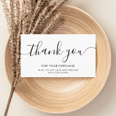 Meisjesklant Hartelijk dank voor QR-code wit Visitekaartje