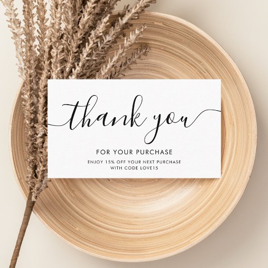 Meisjesklant Hartelijk dank voor QR-code wit Visitekaartje