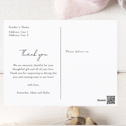 Meisjeskleren Waterverf Minimalistische Baby Showe Briefkaart