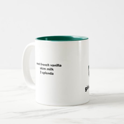 meisjeskoffie, man truck tweekleurige koffiemok (Voorkant links)