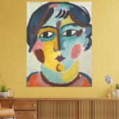 Meisjeskop – De Asiatische Canvas Afdruk (Insitu (Woonkamer))