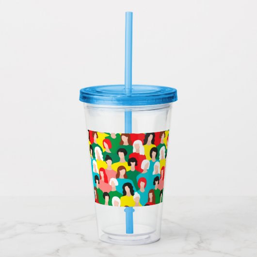 Meisjeskracht Acryl Drinkbeker (Voorkant)