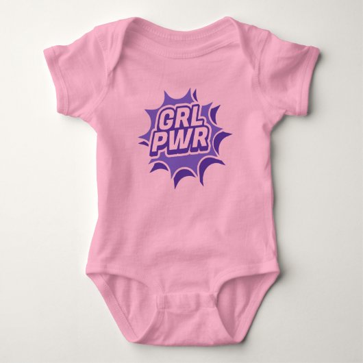 Meisjeskracht Baby Body – Empowermende Feministisc Romper (Voorkant)