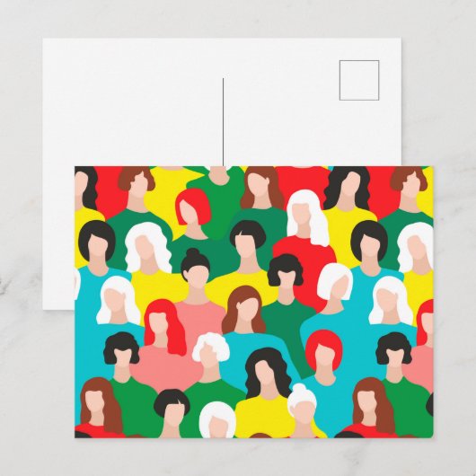 Meisjeskracht Briefkaart (Voorkant / Achterkant)