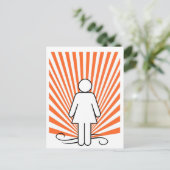 Meisjeskracht Briefkaart (Staand voorkant)