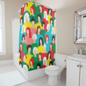 Meisjeskracht Douchegordijn (In situ)