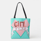 Meisjeskracht. Eenvoudig ontwerp met heldere grafi Tote Bag (Achterkant)