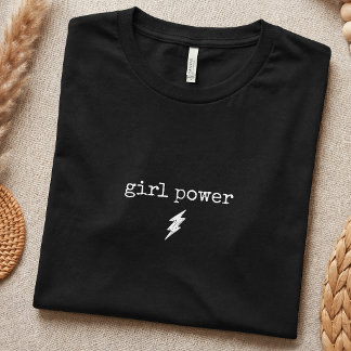 Meisjeskracht feministische eenvoudige stijl t-shirt
