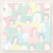 Meisjeskracht Glazen Onderzetter (Achterkant)