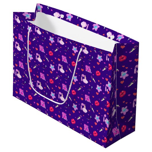 Meisjeskracht Groot Cadeauzakje (Voorkant Gekanteld)