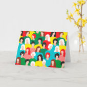 Meisjeskracht Kaart (Gele Bloem)